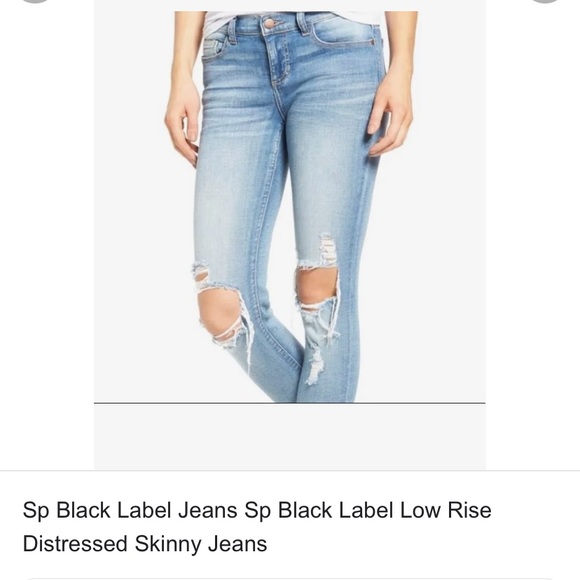 SP black label low rise distressed skinny denim /30/ - Picture 2 of 9
